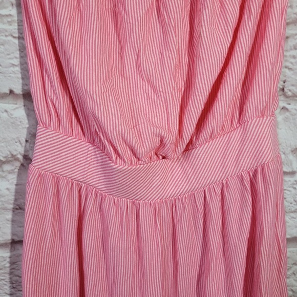 Lilly Pulitzer Pink Pin Stripe Strapless Tube Top Mini Dress - Picture 4 of 9